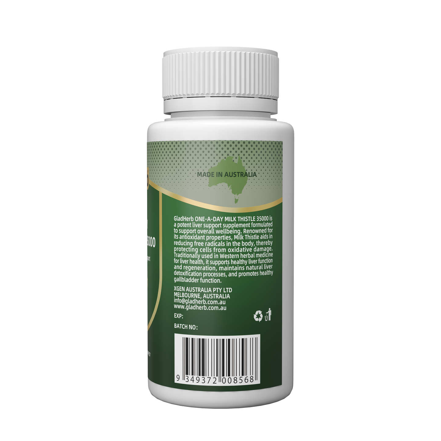 gladherb - ONE-A-DAY MILK THISTLE 35000 - 60Tabs