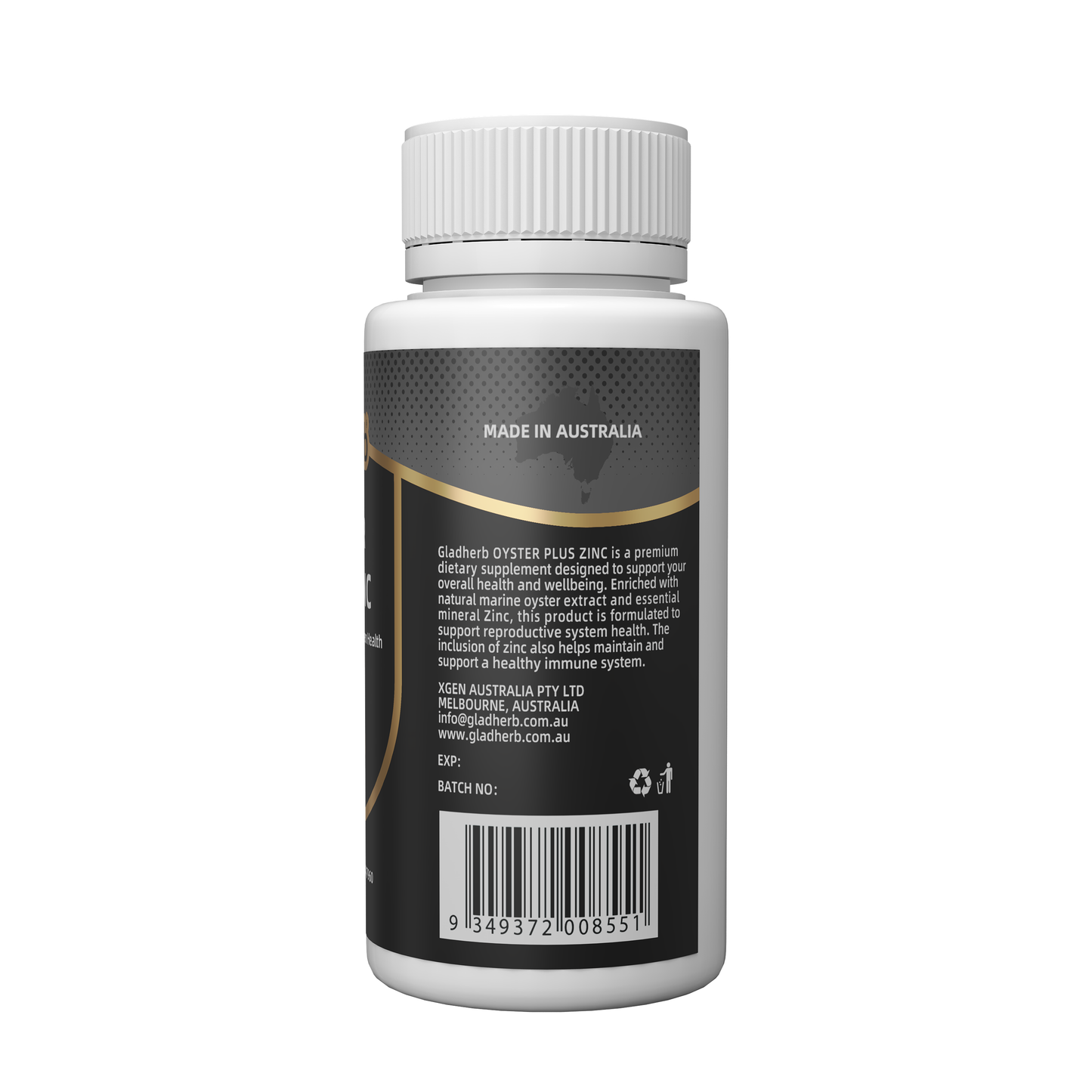 gladherb - OYSTER PLUS ZINC - 60 Tabs